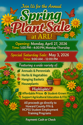 2026 Plant Sale flyer